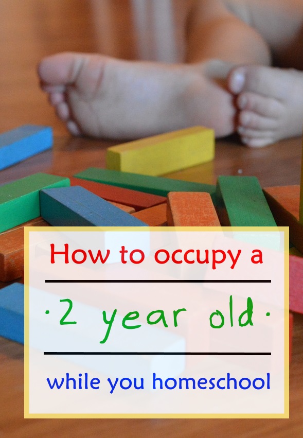 How to Occupy a 2 Year Old While You Homeschool - very helpful!
