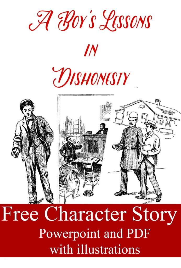 A Boy's Lessons in Dishonesty: Free Character Training Story powerpoint and PDF