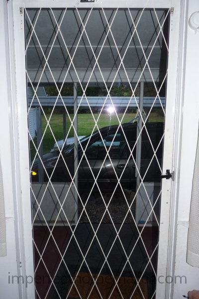frosted glass door