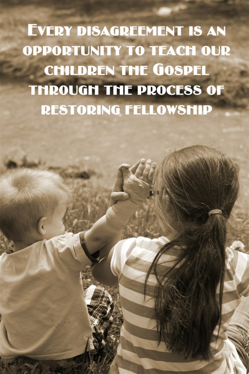 Teaching our Children about Broken Fellowship