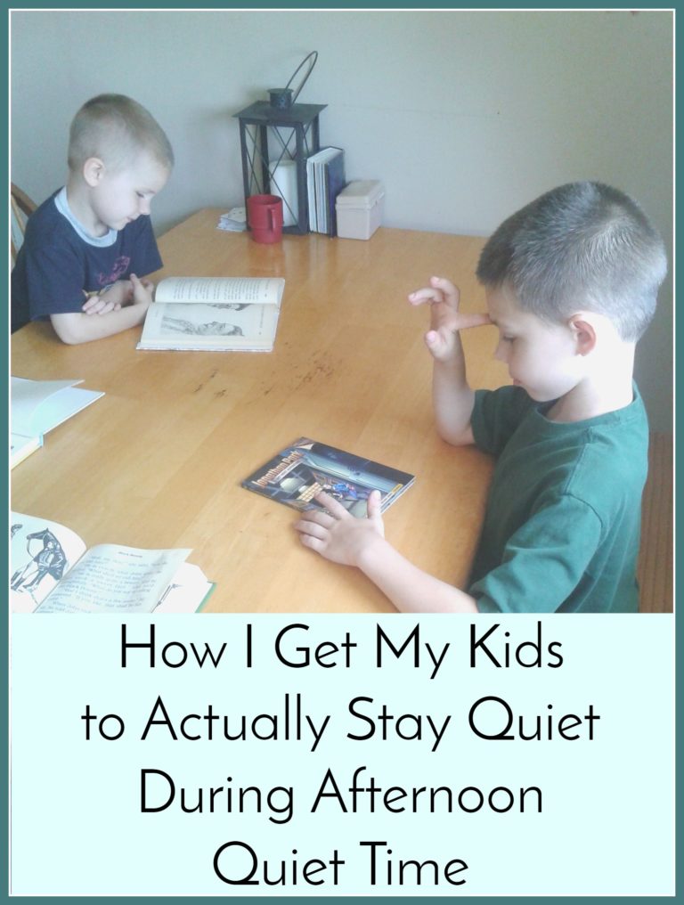How I Get My Kids to Actually Stay Quiet During Afternoon Quiet Time - Imperfect Homemaker
