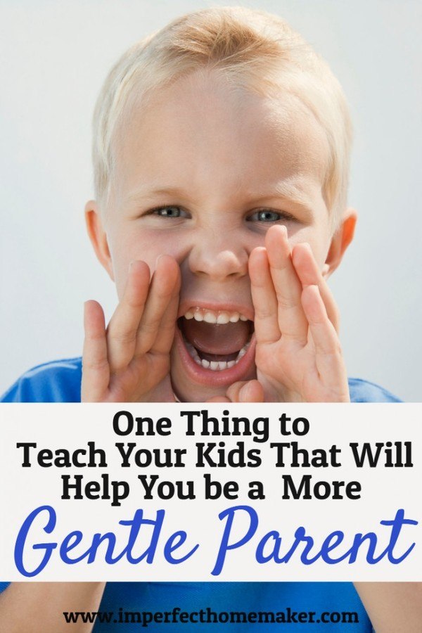 One Thing to Teach Your Kids That Will Help You Be a More Gentle Parent Imperfect Homemaker