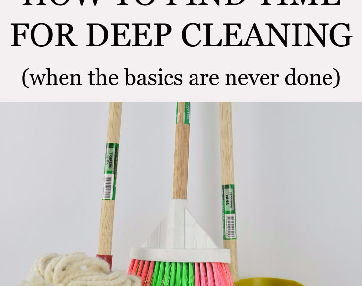 deep cleaning when the basics are never done